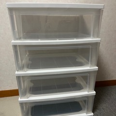 【10/31まで限定】プラスチック収納ケース　4段