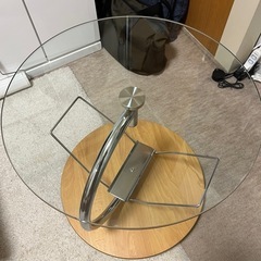 （最終値下げ）ガラスサイドテーブル