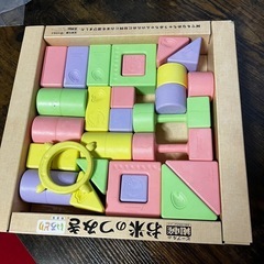 お米の積み木　日本製　無塗装　