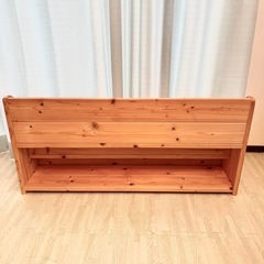 ［お渡し先決まりました］天然木　絵本棚の画像
