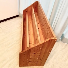 ［お渡し先決まりました］天然木　絵本棚の画像