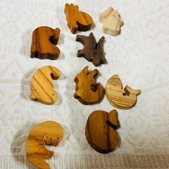 動物　積み木　手作りの画像