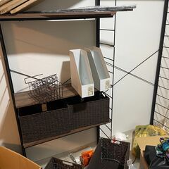 ニトリ　突っ張りワイヤーシェルフNポルダ 棚板全6枚入り2連セット(幅80cm ・高さ177cm )の画像