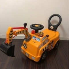 ミッキー　ショベルカー　乗り物　子供　おもちゃ