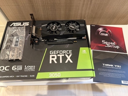 ASUS Geforce RTX 3050 OCモデル ロープロファイル