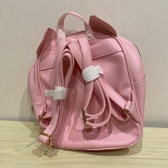 【決定】値下げ！新品　猫のリュックサックピンクの画像