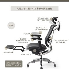 【10/18在庫あり】【使用期間1年】オフィスチェア　高機能　タンスのゲン　　　　　　の画像