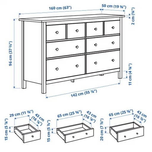 IKEA ヘムネス　引き出し　収納　タンス