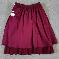 GU 110㎝　ロングスカート　ワインレッドの画像