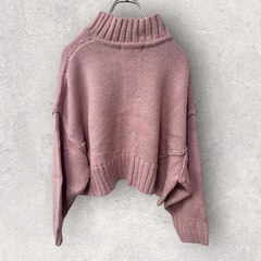 ✨新品✨SUGER SPOON シュガースプーン　ハイネックショートニット Fの画像