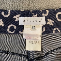 【CELINE】 セリーヌ デニム 総柄 パンツ size34 ボトムスの画像