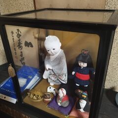 ケース人形　日本人形　童人形