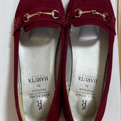 GWのみ価格最終お値下げ！ロペピクニック　レッドスエードローファー