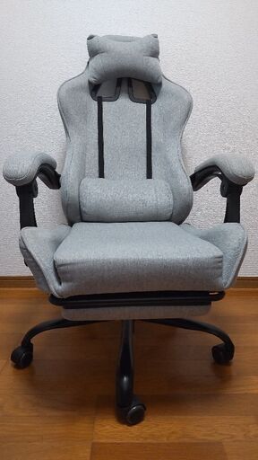 ゲーミングチェア オットマン付き ハイバックチェア 椅子