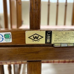 マットレス付きベビーベッド　の画像