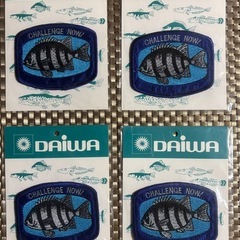 【Daiwa 石鯛　ワッペン　4枚セット】★新品未使用★