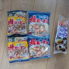 焼きビーフン2種類×2、つけてみそかけてみそ