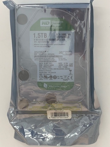 【新品未開封】WD15EARX 1.5TB HDD