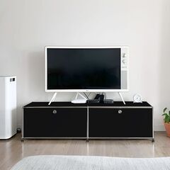 【引取限定！早い人優先！】新品未使用！USMハラー テレビボード リプロダクト 北欧 鍵付き サイドボード 幅152cm 国内在庫 モジュール 家具 完成品 ハラーキャビネット キャスター付き チェスト リビング 収納 モダン 【HL-06BK】