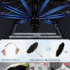 新品未使用　折りたたみ傘　逆折り式·逆戻り防止安全設計　UPF50+ uvカットの画像