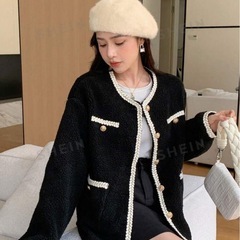 ジャケット パール装飾付きサイズSの画像