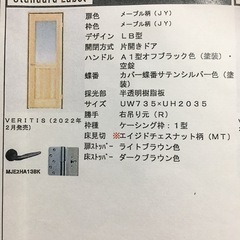 室内片開きドア（パナソニック）