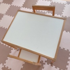 【中古】IKEA キッズテーブルセット 