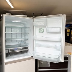 【美品‼️】東芝 2018年製 465Lノンフロン冷凍冷蔵庫 ベジータ 自動製氷 高級ガラスドア タッチオープンドア 即鮮チルド ラピスアイボリー♪の画像