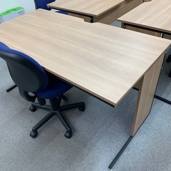 スチール木目調平机1400