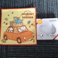 【未使用】スヌーピーハンカチ箱つき