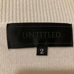 UNTITLED ホワイト ニット 2サイズ　の画像