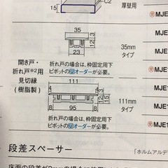 室内片開きドア未使用品（パナソニック）の画像