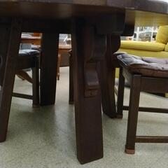 4人掛けダイニングセット※キズあり TJ7906