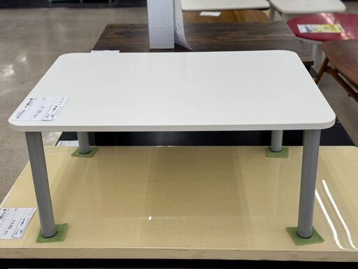 ★ジモティ割あり★  テーブル 白 H36.5×D60×W80 クリーニング済み TJ9226