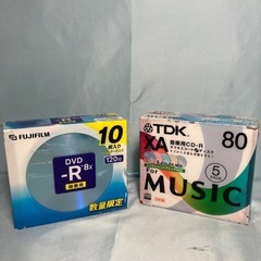 【取引中
】(未使用)DVD-R 10枚＋CD-R 5枚 2点セット の画像