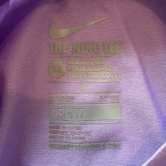 Nike 90cm　ドライフィットTシャツ 紫の画像