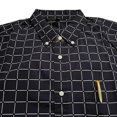 【未使用品】ユニクロ　メンズ　半袖シャツ　ネイビー　XLの画像