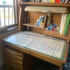 【無料】作業机 勉強机 椅子 デスク チェア 木製