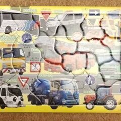 知育　パノラマパズル　5才〜　いろんなくるまだいしゅうごう