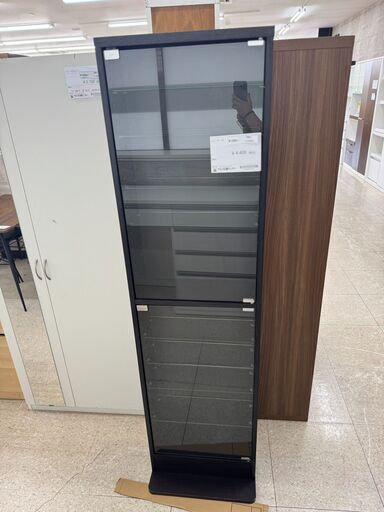 ★ジモティ割あり★  ショーケース ブラウン H180×D19×W748.3 クリーニング済み TJ9229