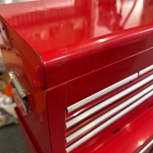 チェスト&キャビネット キャスター付き レッド 赤 工具箱 工具入れ 車 バイク DIY 整備
