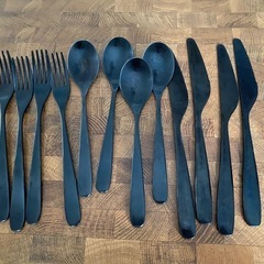 【値下げ】IKEA カトラリーセット(黒)