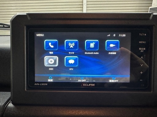 値下げしました！イクリプス　カーナビ　7型ワイド　AVNｰLS02W フルセグ　CD DVD bluetooth