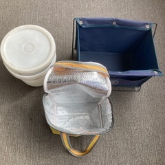 単品でも セットでも ペール缶 マガジンラック 保冷バック 使用感あり