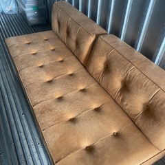 【展示品】Herman sofa 3p COMFORM 関家具　キャメル　ソファベッド　3人掛け　の画像