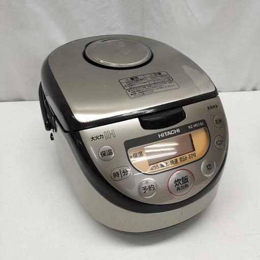 24*10065 HITACHI/炊飯器/RZ-MS10J/5.5合炊き/黒厚鉄釜/2011年製