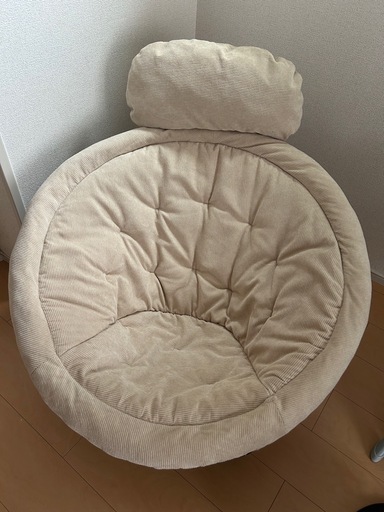 折りたたみ可能コーデュロイチェア