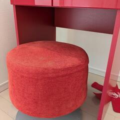 大人可愛いコンパクトドレッサー♪椅子付きの画像