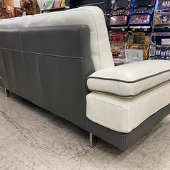 【愛品館 江戸川店】本革 2Pワイドソファ IDC OTSUKA（大塚家具）の画像