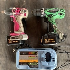 日立の電動インパクトと電動ドライバーの2点セット🛠️